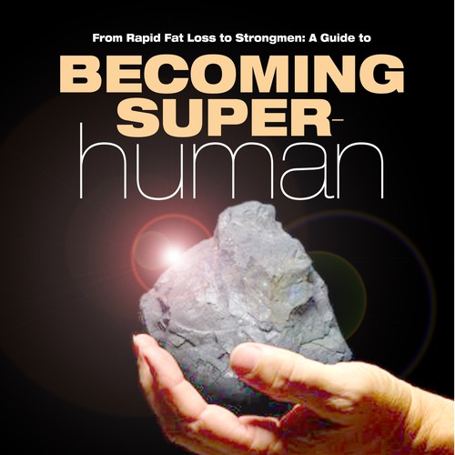 "Becoming Superhuman" Book Cover Diseño de ekbrown