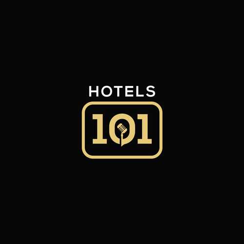 Create a logo for a podcast called - Hotels 101 - incorporate a hotel in the logo Design by perkilasan