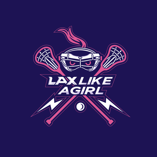 A classic yet fun logo for the fearless, confident, sporty, fun female lacrosse player Design by ies