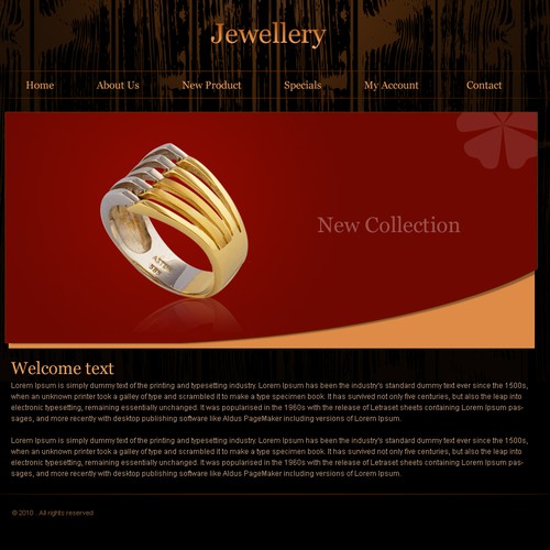 1-3 Page Website Template Design von RickBewell