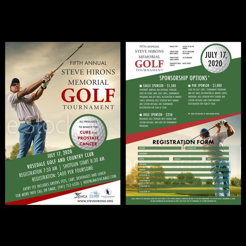 memorial golf tournament flyer