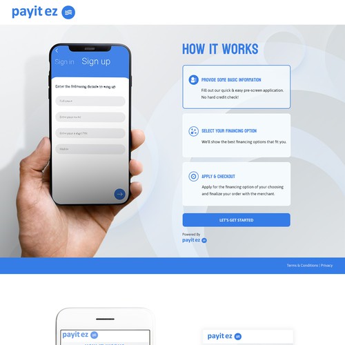 Landing page design contest entry by Mary-s