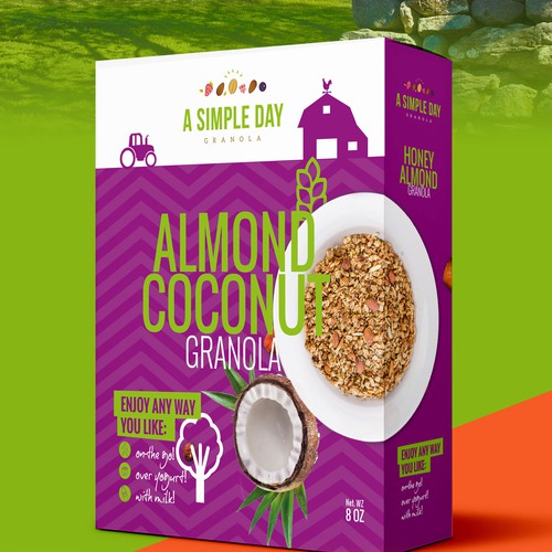 A Simple Day Granola Box Design Design by flaglab