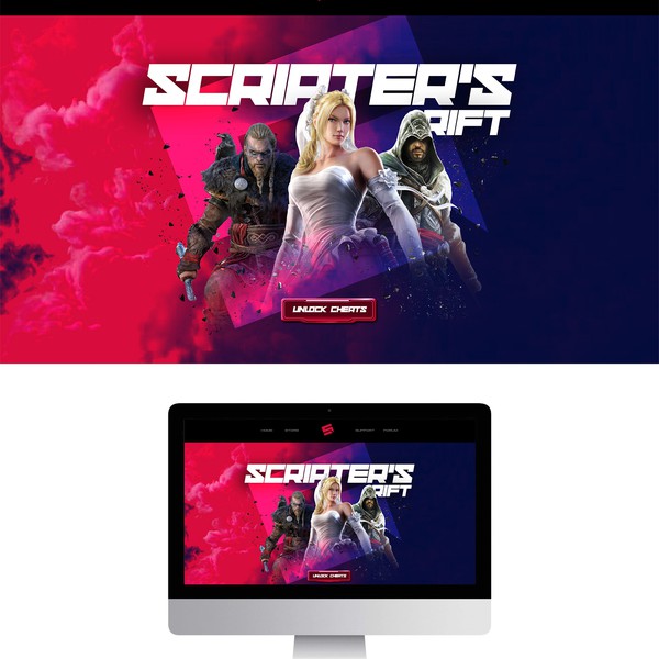 Design by BrandingStudio titled "Gaming Website Design"