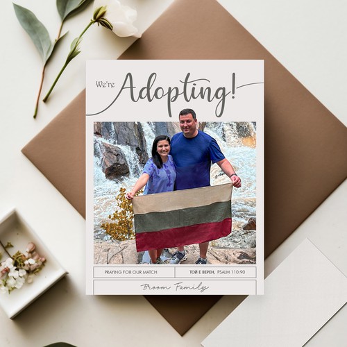 We're Adopting! Design by Budiarto ™