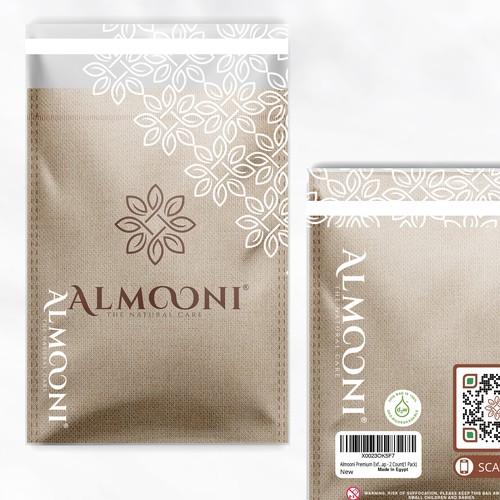 Design a simple yet elegant polybag packaging for our loofah brand Design by bcra