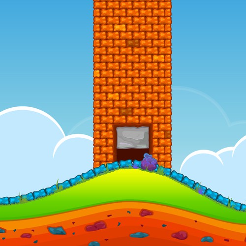 Iphone Game Design like Tiny wings Diseño de Mirceski