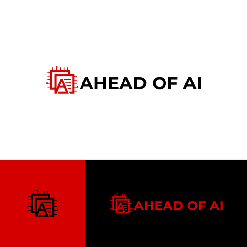 A modern newsletter logo related to artificial intelligence Design by Rekker