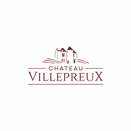 Modern new logo for French chateau and vineyard Design réalisé par desi9nart