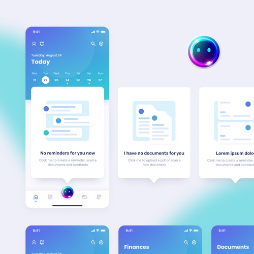 Designs | Modern and minimalistic app design for a personal life ...