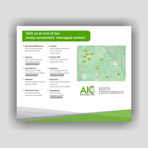 Advanced Imaging Centers Order Form and infographic Design von ian-