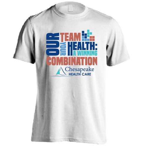 コンペ「Design the Winning Look for our T-Shirt – Our Team, Your Health: A Winning Combination」のデザイン by mozaikworldさん 