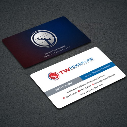 Business Card for a high voltage company Design by dkuadrat™