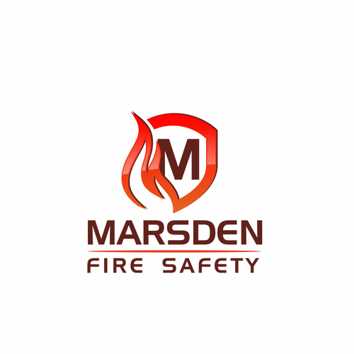 Create a contemporary logo for an established fire safety company