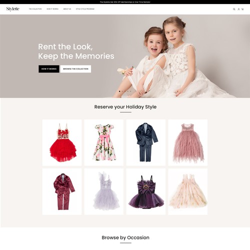 Needed: Cute Kids Clothing Site Redesign Design by Pixelopaque