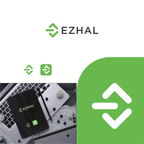 Mobile application logo for "Ezhal" Design by Elesense