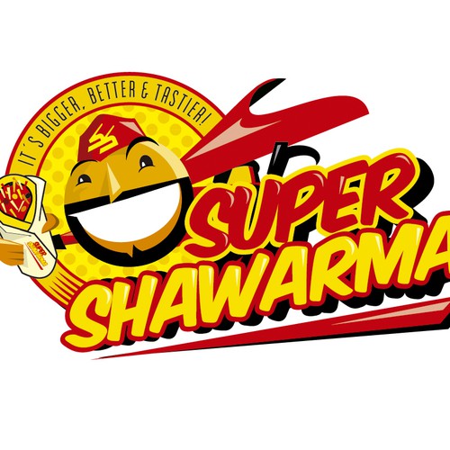 logo for Super Shawarma Design by Adrian Medel Aceiro