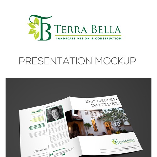 Create an upscale brochure for Terra Bella Landscape Architecture Design by Nandita Pal