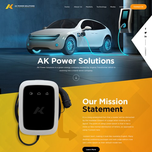 We Need A sharp smart looking Website for a New Energy Company Design by ⚡️unbox.style⚡️