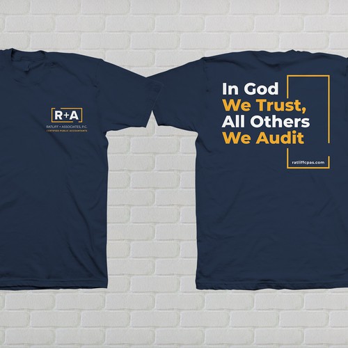 We need a t-shirt for a modern, accounting firm who Audits Non-Profits Design by Wild Republic