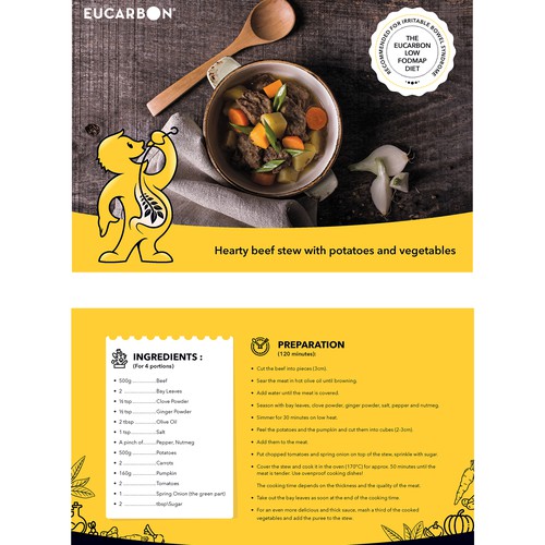 Recipe flyer template Design von Krishna Arts