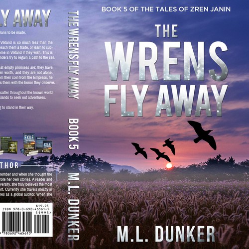 コンペ「Cover Contest For A Fiction Series The Wrens Fly Away - Book 5」のデザイン by Bigpointsさん 