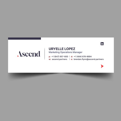 Design di Ascend Partners New Branded Email Signature di Xnine