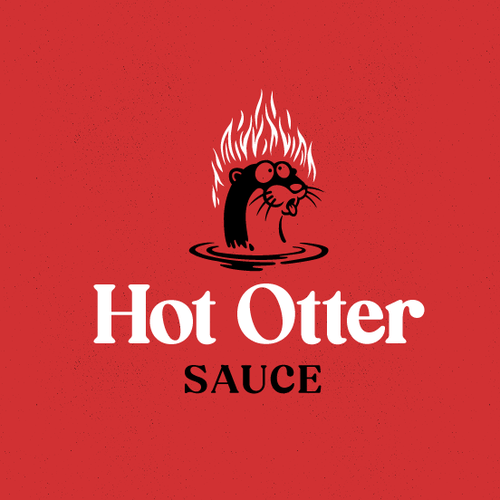 Design a Hot Sauce logo with an Otter Design by Ben Deltorov