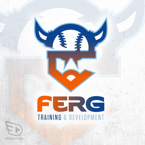 Need a Scottish/Viking/SoCal inspired "vibe" logo for a baseball training company Design réalisé par Dogwingsllc