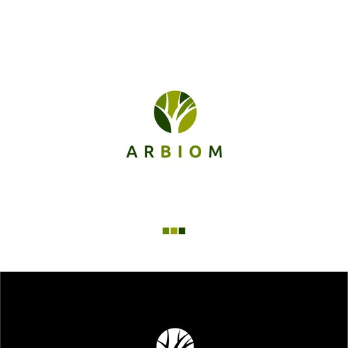 Show the "bio" and "industry" in the Arbiom logo, a sustainable bio-chemicals company Design by Toni Zufic