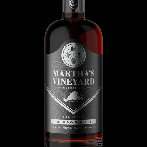 New bourbon bottle label Design by Kirill D.