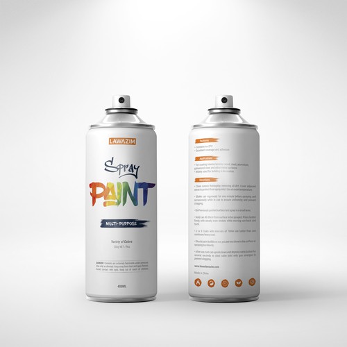 Design a Spraypaint Can for Lawazim | Product packaging contest