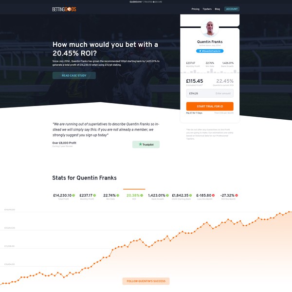 Landing page to increase CVR