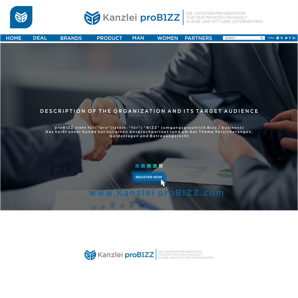 Design by Qia_25 titled "Das Beste oder nichts! Erstelle ein Logo welches ein klares Statement über unser Kanzlei abgibt."