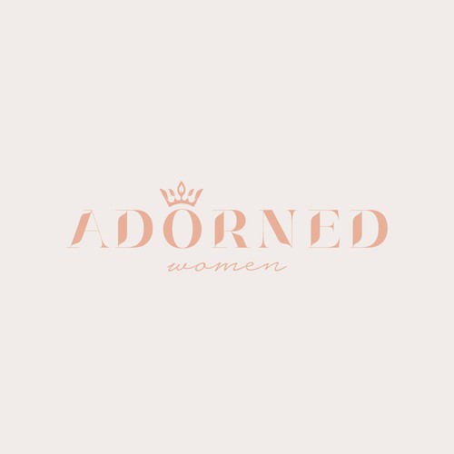 A feminine logo for a women's ministry that incorporates a crown. Design by SteffanDesign™