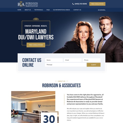 DUI Lawyer Landing Page Design by pixelwebplanet