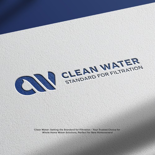Simple Clean Logo for Water Filtration Company Design by SimonfelDesign™