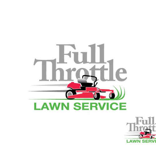 New logo wanted for Full Throttle Lawn Service Design by LogoArtPro