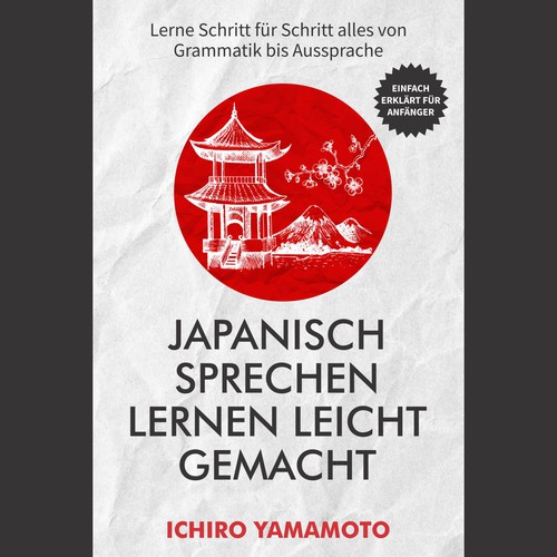 Design Book Cover: Learning to speak Japanese por kmohan