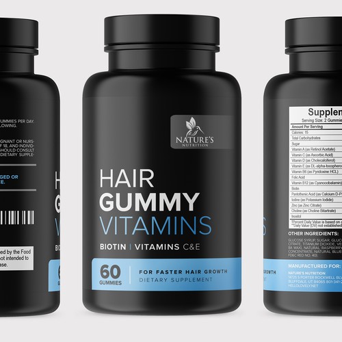 Nature's Nutrition needs a Gummy Vitamins black label Design by vitalfuerze