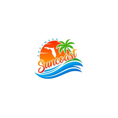 A logo for a softwash company that is appealing and inviting Design by CreCreature