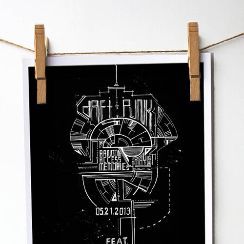 Design di 99designs community contest: create a Daft Punk concert poster di stacas