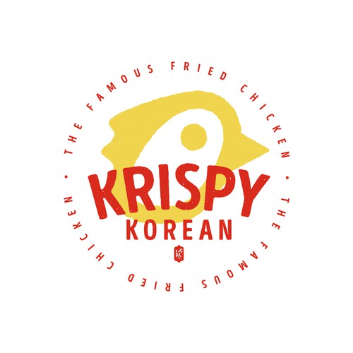 Yellow and Red Korean Fried Chicken Design by SORG® / Serch Orozco