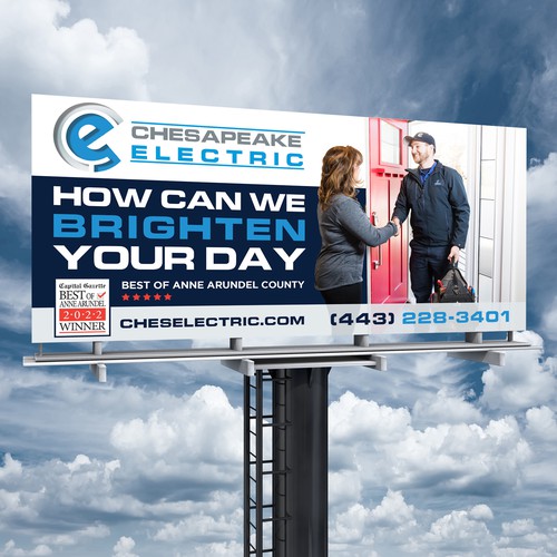 Chesapeake Electric Billboard Design by Brainovative