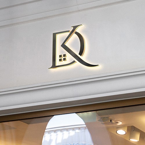 KD Monogram Logo Design by e.lisa