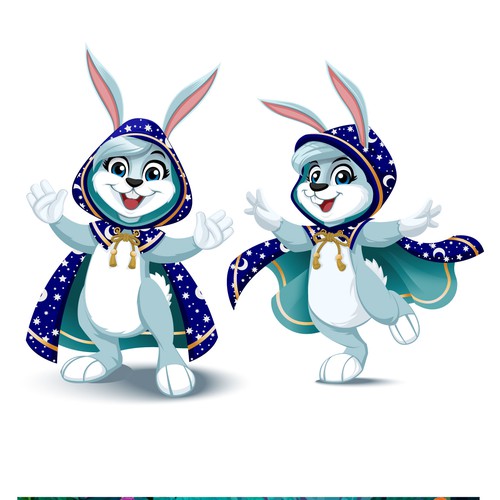 Cloak-Wearing Bunny Character (Vector) for Children's Book! Design réalisé par betterfly