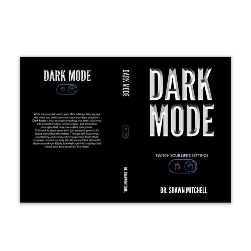 Dark Mode Book Cover Design by Retina99