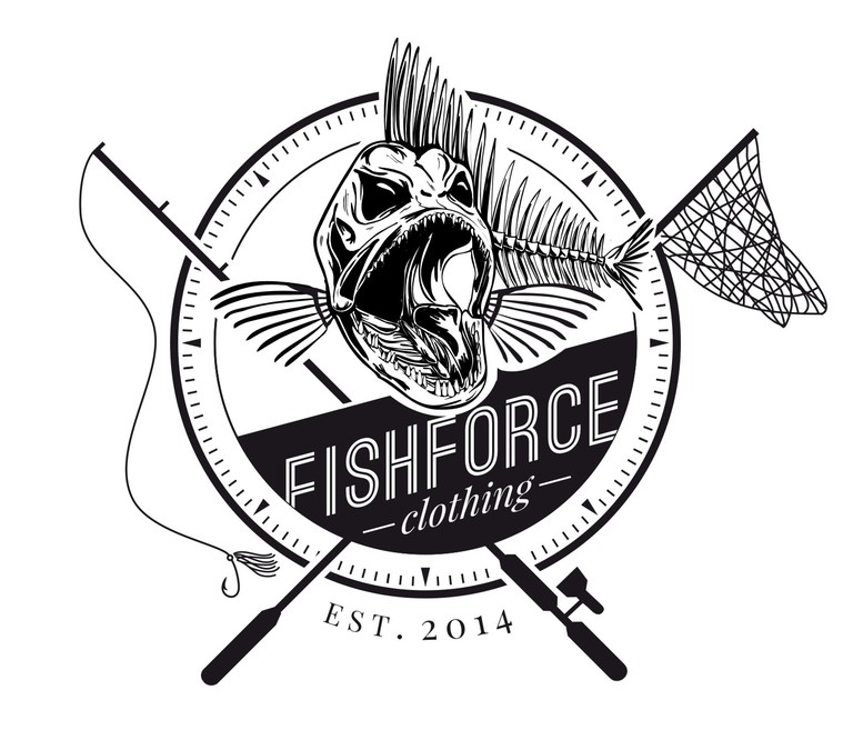 Download Design a fish-skull-T-Shirt with crossed fishing rod and ...
