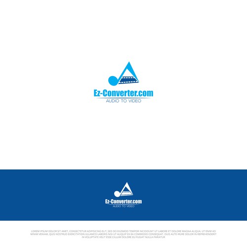 ez-converter logo: audio to video Design by Alam_H