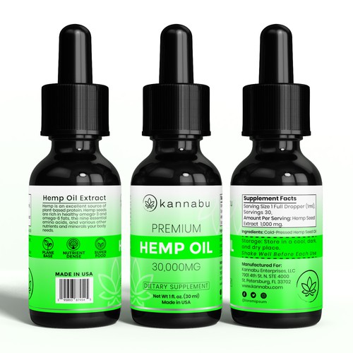 Designs | Label design for premium hemp product | Product label contest